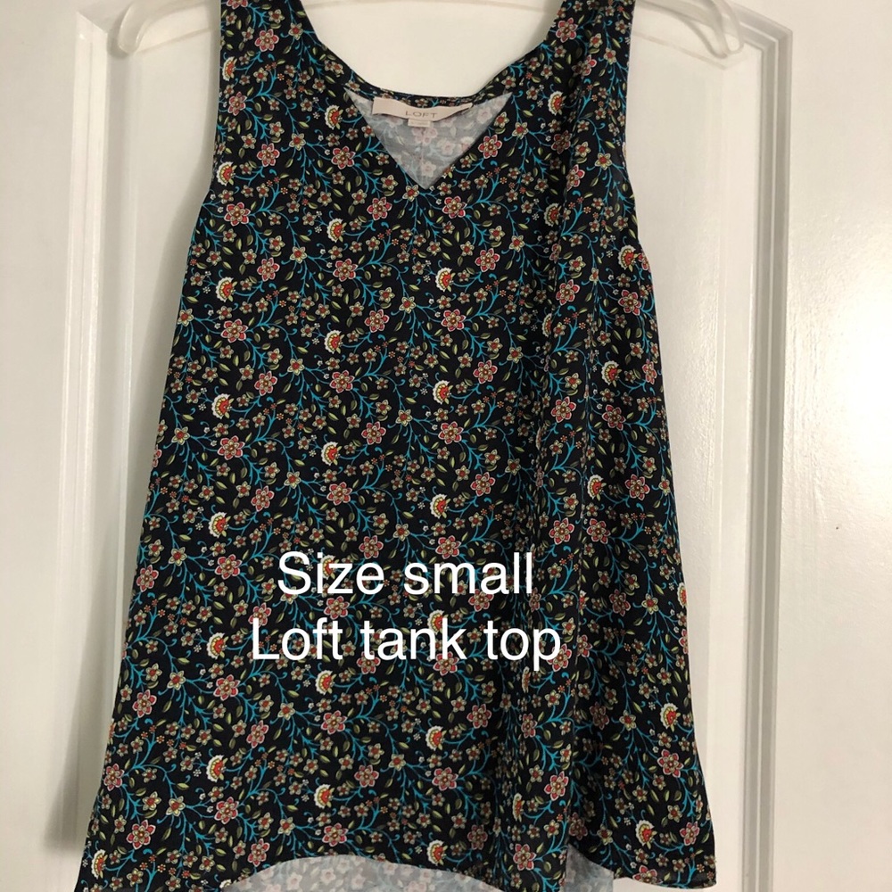 Loft dressy/casual floral tank top